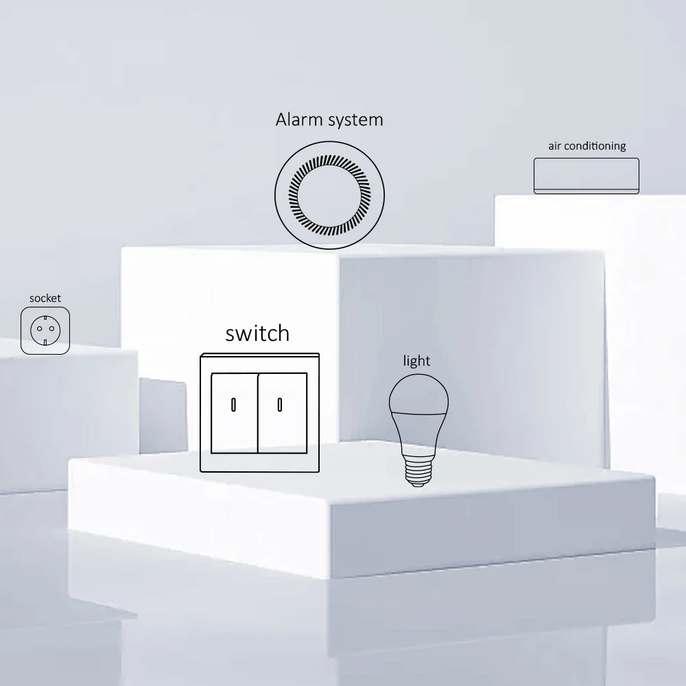 Tuya wifi inteligente porta e janela sensor detector de contato sem fio para automação residencial e sistema segurança sensor porta