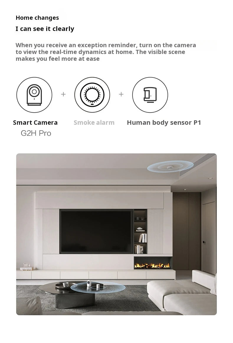 Câmera Aqara G2H Pro 1080P Full HD com Gateway Zigbee 3.0 Hub WiFi Visão Noturna HomeKit