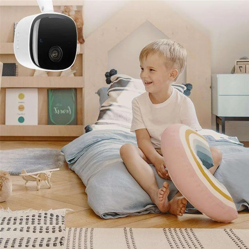 Câmera wi-fi para casa inteligente, 1080p, hd, mini monitor de segurança para bebê, áudio portátil, visão noturna infravermelha, detecção de movimento