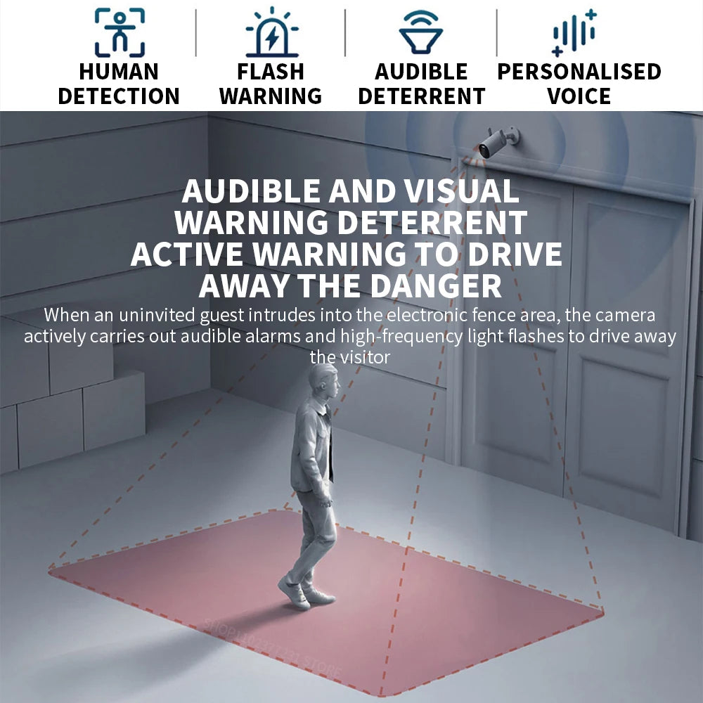 Câmera de Segurança Xiaomi Mijia AW300 2K IP66 com Visão Noturna Colorida Full Color e WiFi - App Mi Home