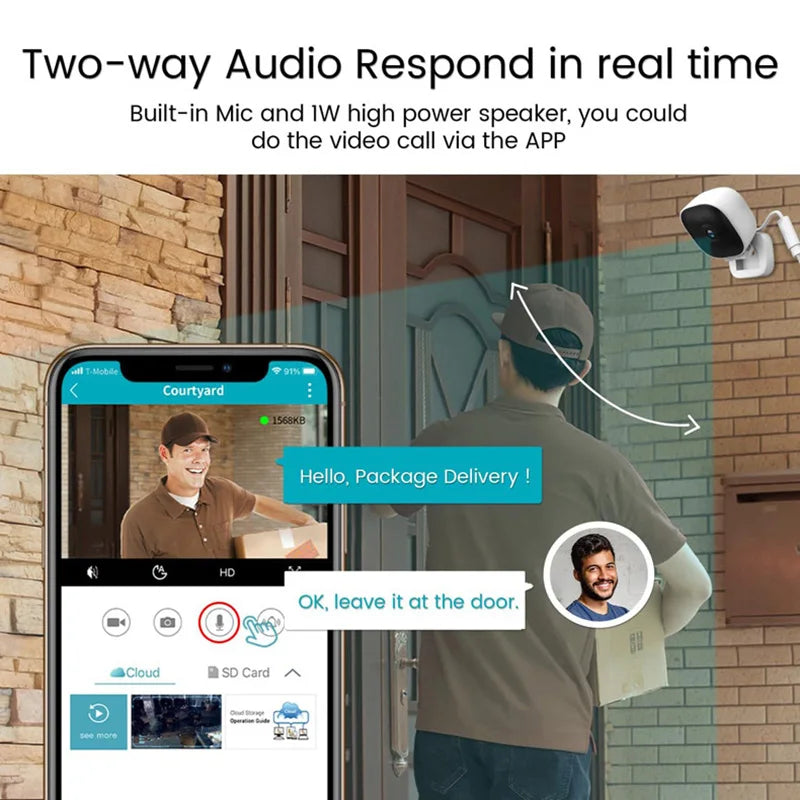 Câmera inteligente sem fio full hd, grande angular, detecção de movimento e gravador de áudio e vídeo para visão noturna, micro filmadora de segurança doméstica