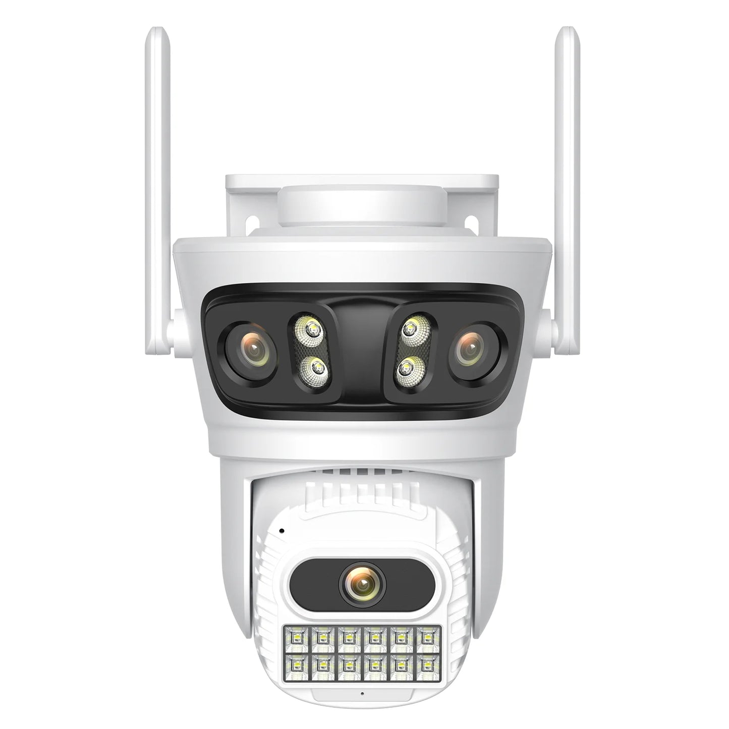 Câmera IP WiFi ZRHUNTER A56 12MP 6K Tripla Lente PTZ Detecção Humana IA Rastreamento Automático Visão Noturna Colorida IP66 App ICSEE - ZRHUNTER