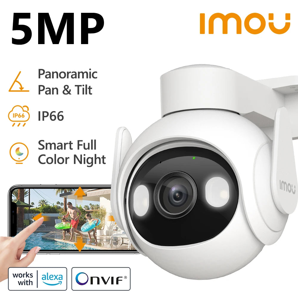Câmera IMOU Cruiser 2 5MP 3K WiFi - PTZ 360° - Rastreamento IA - Visão Noturna Colorida