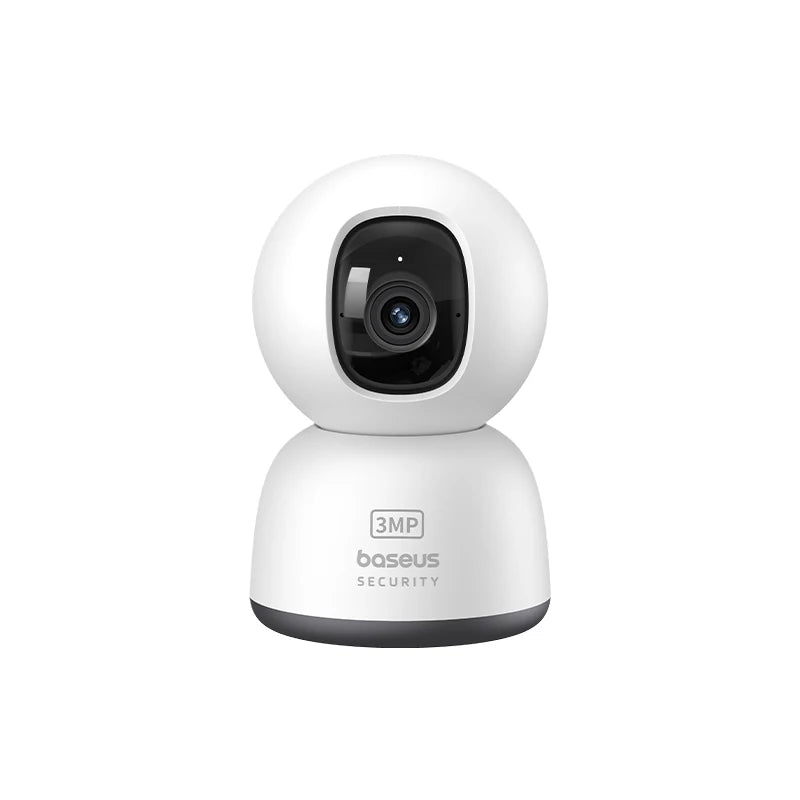 Câmera de Segurança Baseus 3MP 2K Pan & Tilt WiFi com Rastreamento IA, Visão 360° e Áudio Bidirecional