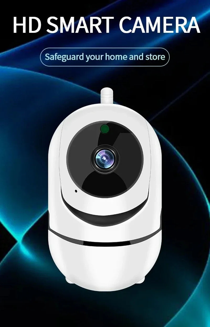 Mini Câmera WiFi Lenovo 1080P – Rastreamento Automático, Visão Noturna e Monitor de Bebês