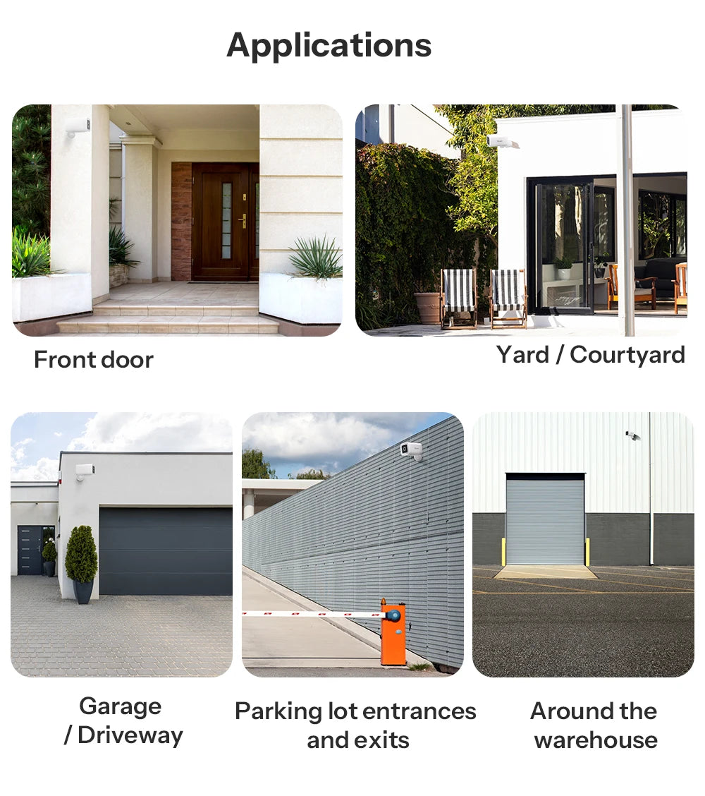 Câmera de Segurança Externa Inteligente SONOFF CAM-B1P 2K HD com Detecção Humana IA IP65 À Prova D'água Rastreamento Inteligente e Visão Noturna Colorida