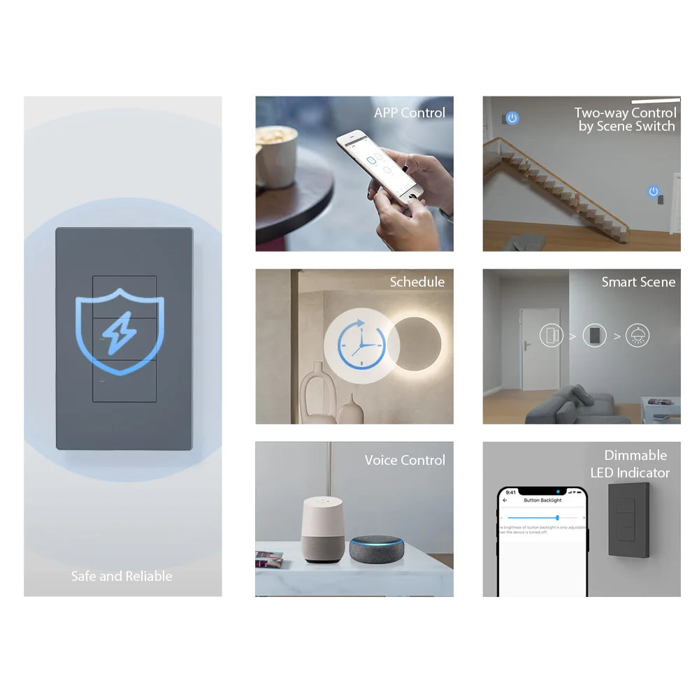 SONOFF-M5 Interruptor de Parede Inteligente com Controle Remoto, Tipo 120, Botão, 1 Gang, 2 Gang, 3 Gang, Painel de Parede, APP, Suporte Controle Remoto, R5
