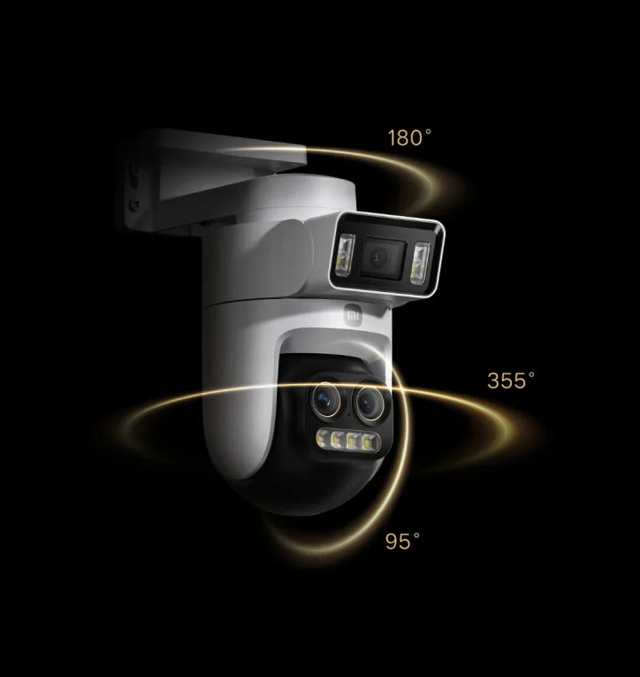 Câmera Xiaomi Smart Outdoor 4 Pro - Tripla Lente 360° 5MP 3K Zoom Híbrido 9x IP66