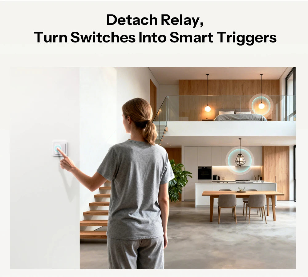 Interruptor Inteligente Zigbee 2 Gang Sem Fio Neutro Ultra Compacto SONOFF MINI DUO-L