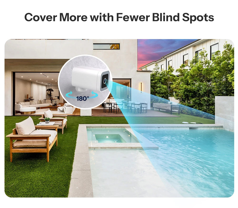 Câmera de Segurança Externa Inteligente SONOFF CAM-B1P 2K HD com Detecção Humana IA IP65 À Prova D'água Rastreamento Inteligente e Visão Noturna Colorida