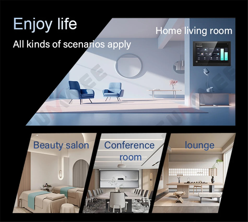 Tuya teatro inteligente música de fundo 4 + 32g android 11 sistema embutido zigbee gateway bluetooth wifi áudio na parede amplificador de potência