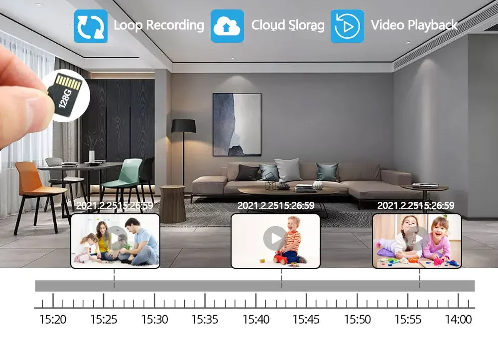 Câmera PTZ MvpSecam 8MP Lente Dupla – WiFi Pan 360°, Visão Noturna Colorida 40m e Detecção Humana por IA