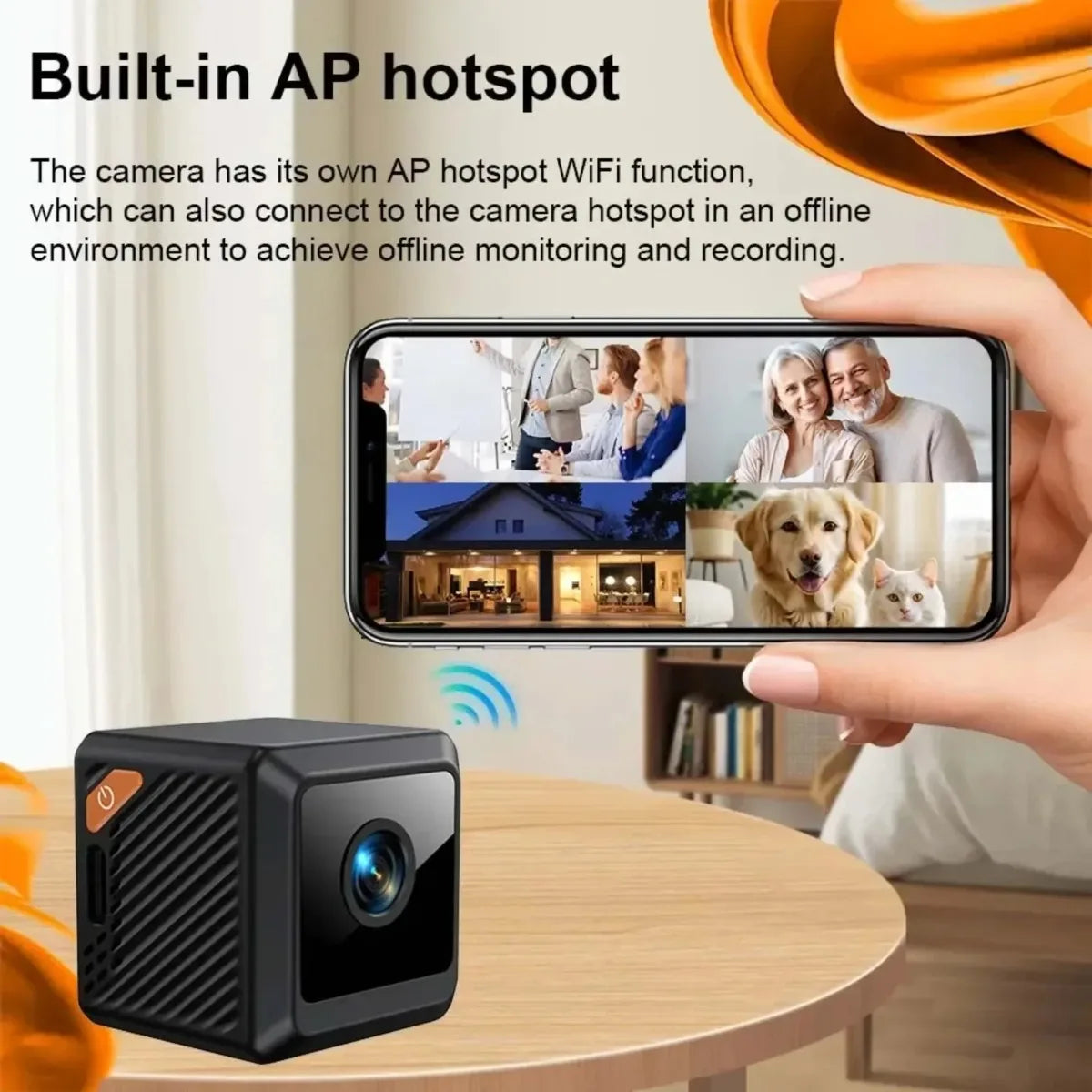 W02 1080p mini proteção de segurança casa visão noturna vigilância acampamento ao ar livre wifi subminiatura câmera casa inteligente cctv vídeo