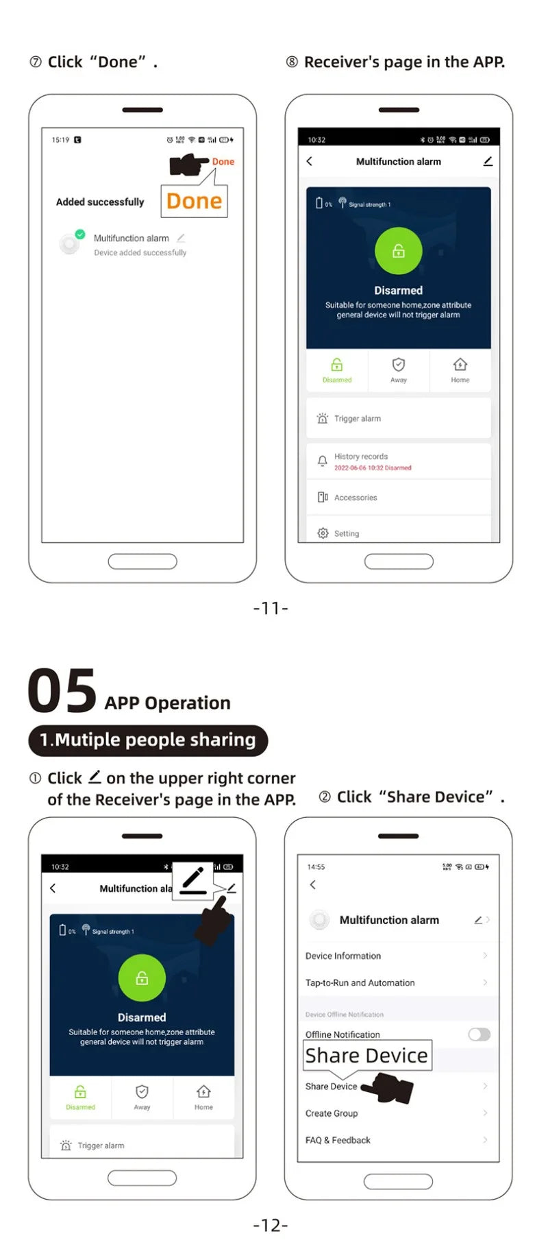 Tuya wifi sistema de alarme de casa inteligente 120db alarmes de segurança contra roubo sirene vida inteligente app controle sem fio kits de alarme anti-roubo
