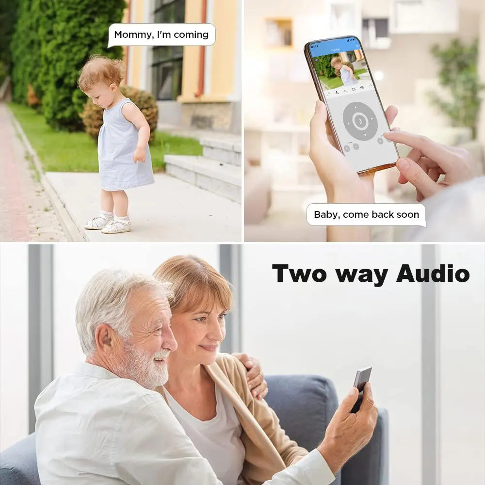 Srihome SH061 Câmera de monitoramento sem fio PTZ AI 1080P Câmera de segurança doméstica Visão noturna Detecção humana Vigilância por vídeo CCTV