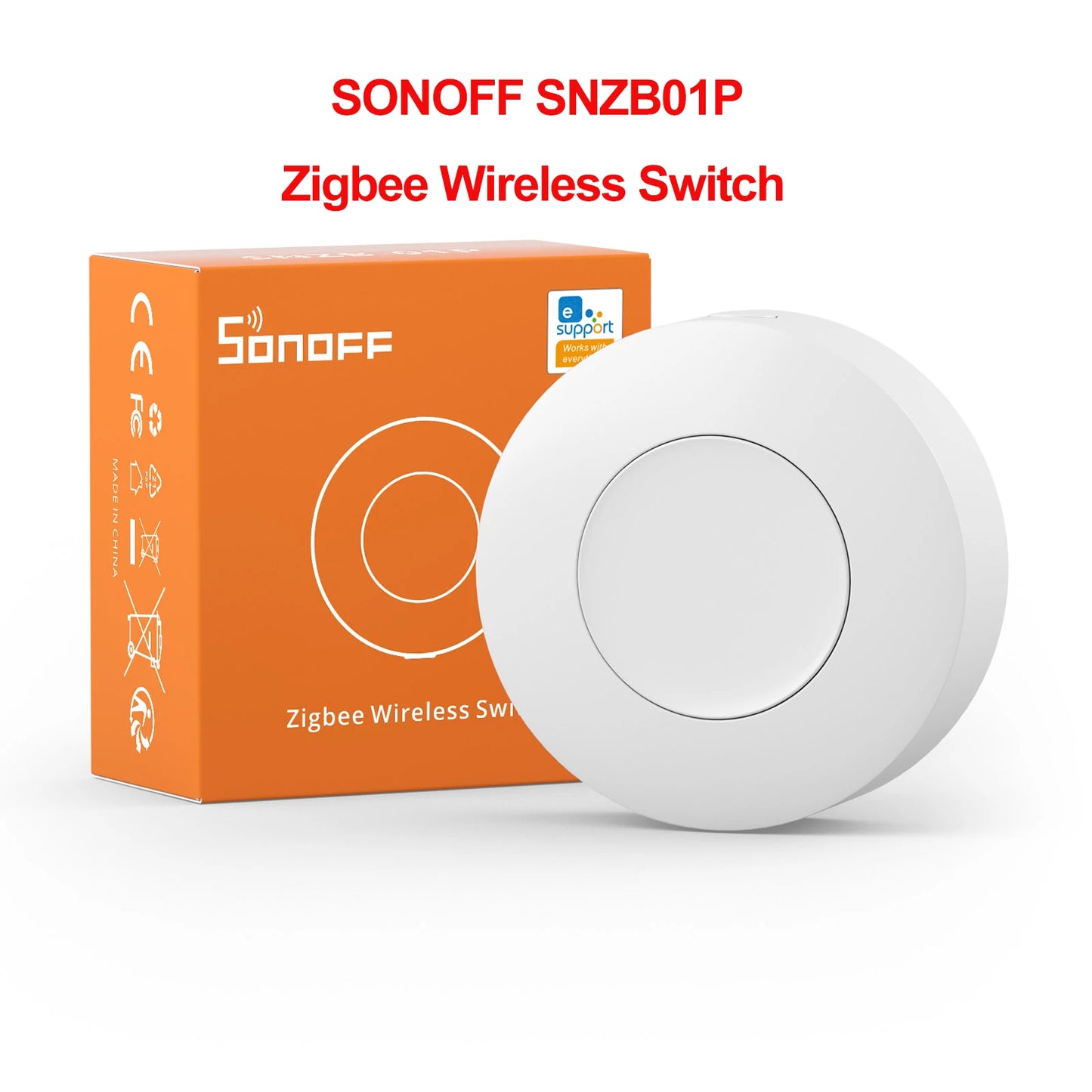 Botão Sem Fio Zigbee 3.0 SNZB-01P Sensor Inteligente Casa Inteligente SONOFF