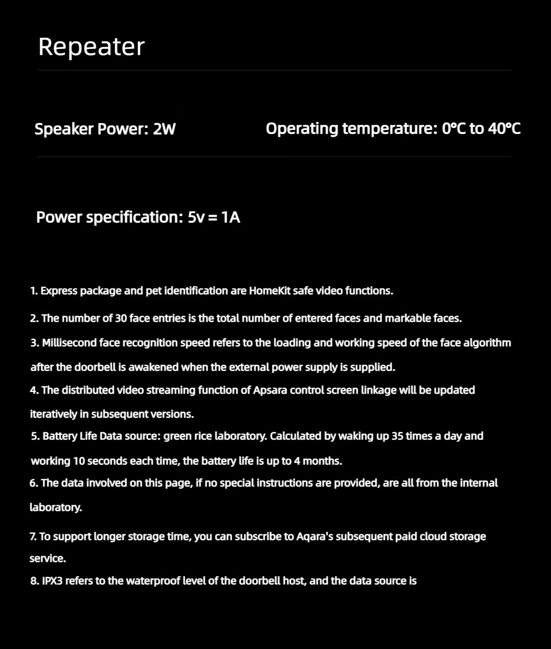 Aqara wi fi inteligente vídeo campainha g4 sem fio 1080p hd câmera ir alarme de segurança casa inteligente campainha da porta wi fi intercom para casa