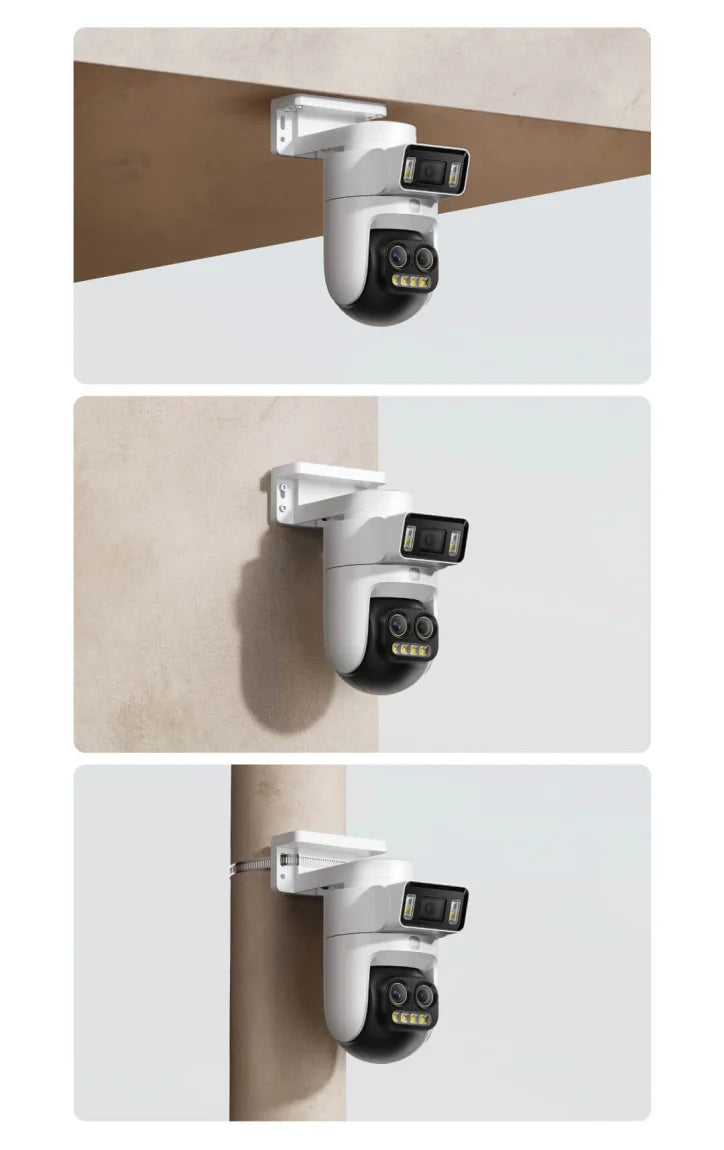 Câmera Xiaomi Smart Outdoor 4 Pro - Tripla Lente 360° 5MP 3K Zoom Híbrido 9x IP66