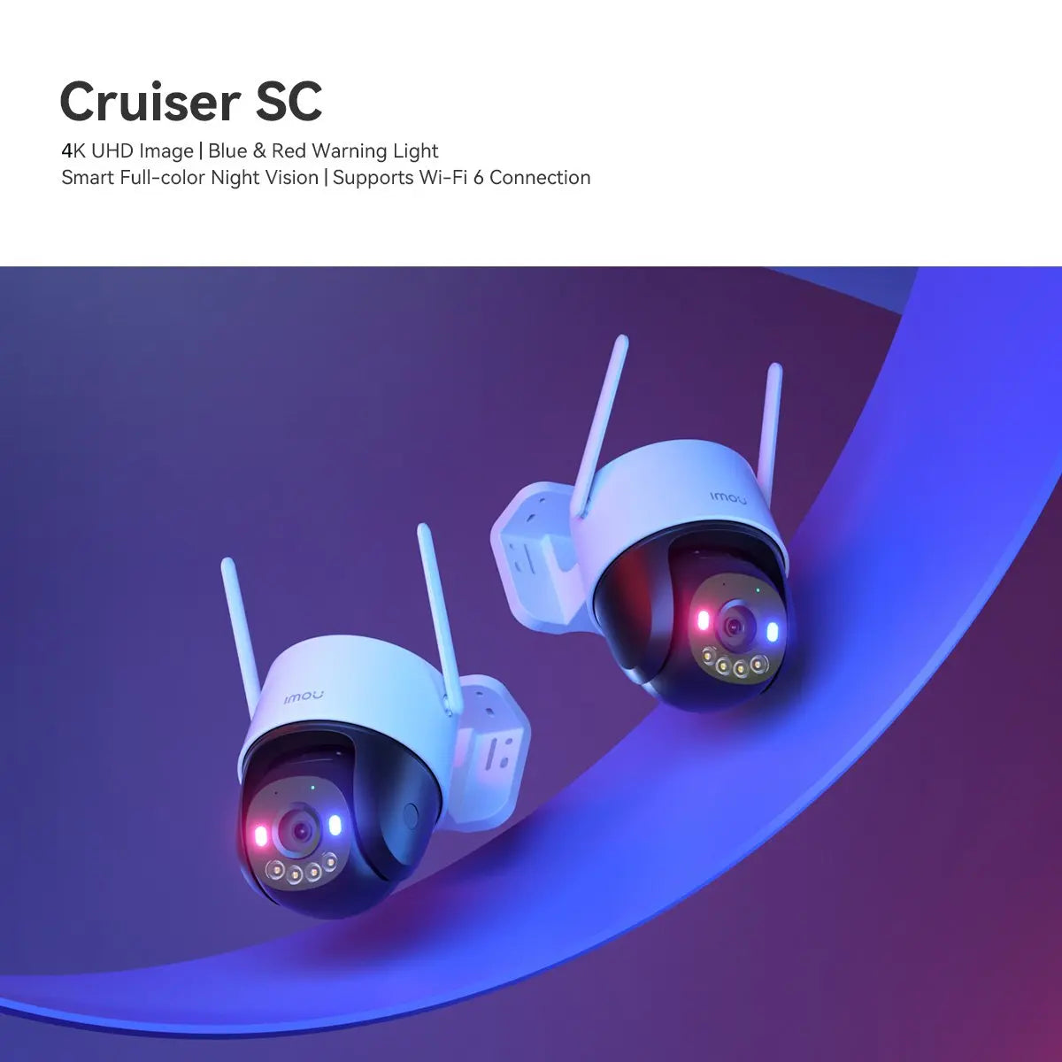 Câmera IMOU Cruiser SC 8MP 4K WiFi/PoE - Rastreamento Inteligente - Visão Noturna Colorida