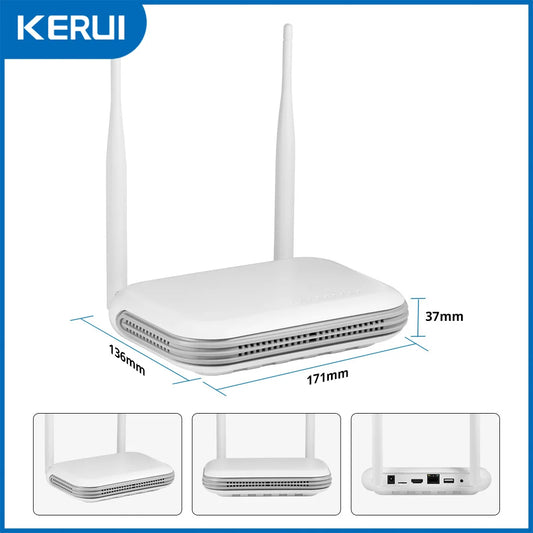 NVR WiFi 8 Canais 5MP 2K Gravador Vídeo Rede ONVIF HDMI Xmeye iCSee KERUI KR-N1008L