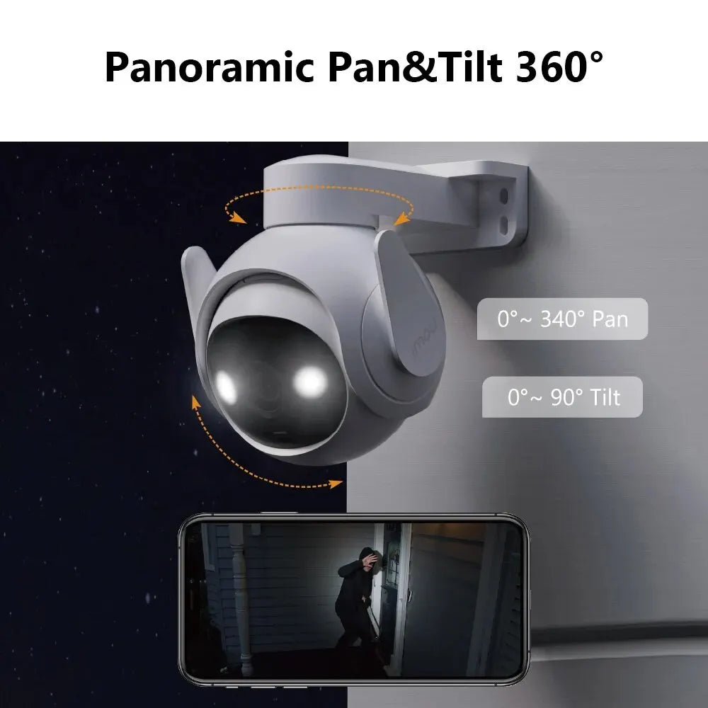 Câmera IMOU Cruiser 2 5MP 3K WiFi - PTZ 360° - Rastreamento IA - Visão Noturna Colorida