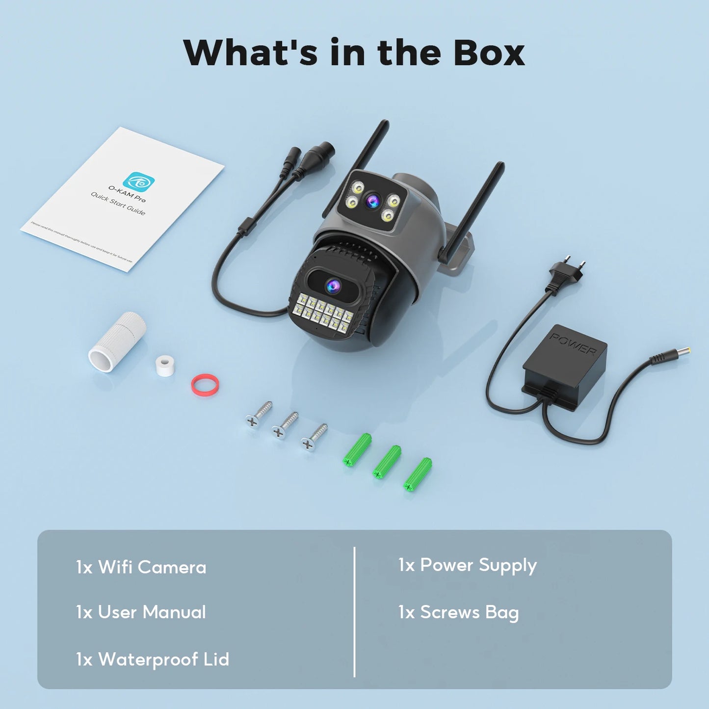 Câmera IP WiFi BESDER 15MP Tripla Lente PTZ Tela Dupla 10x Zoom Detecção Humana Visão Noturna Colorida IP66 - BESDER