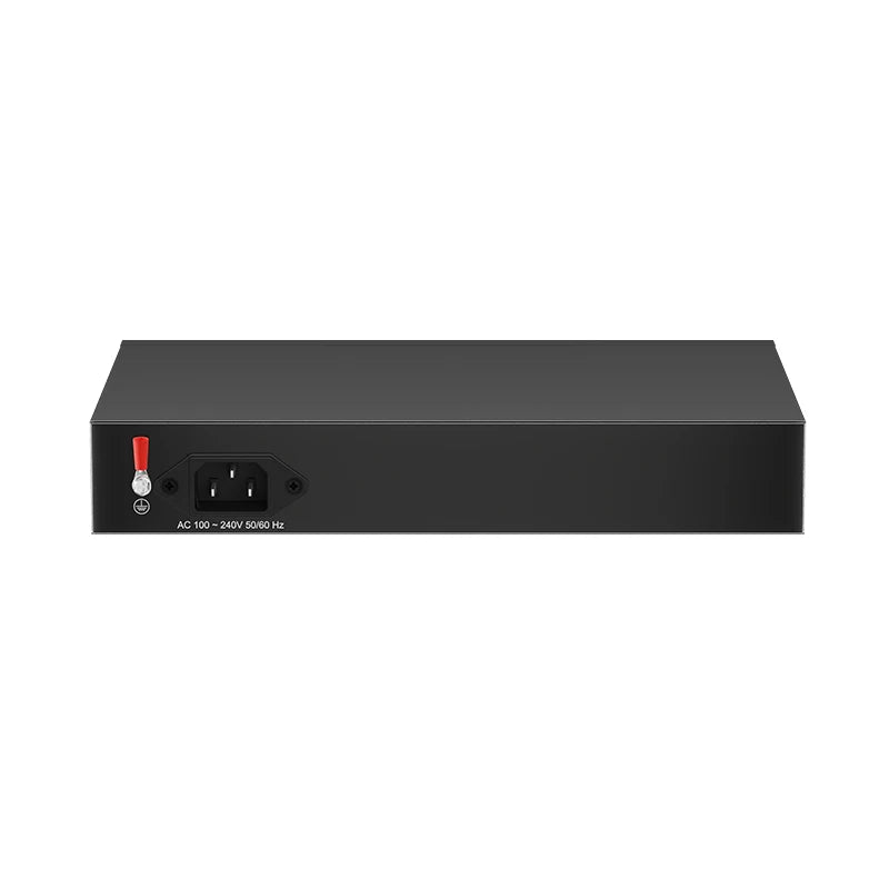 Switch Fast Ethernet PoE KeepLiNK 10 Portas Fanless - 8 PoE+ 2 Uplink IEEE 802.3af/at 135W 10/100Mbps