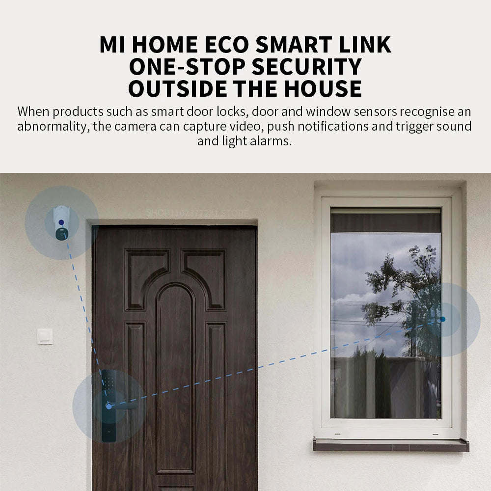 Câmera de Segurança Xiaomi Mijia AW300 2K IP66 com Visão Noturna Colorida Full Color e WiFi - App Mi Home