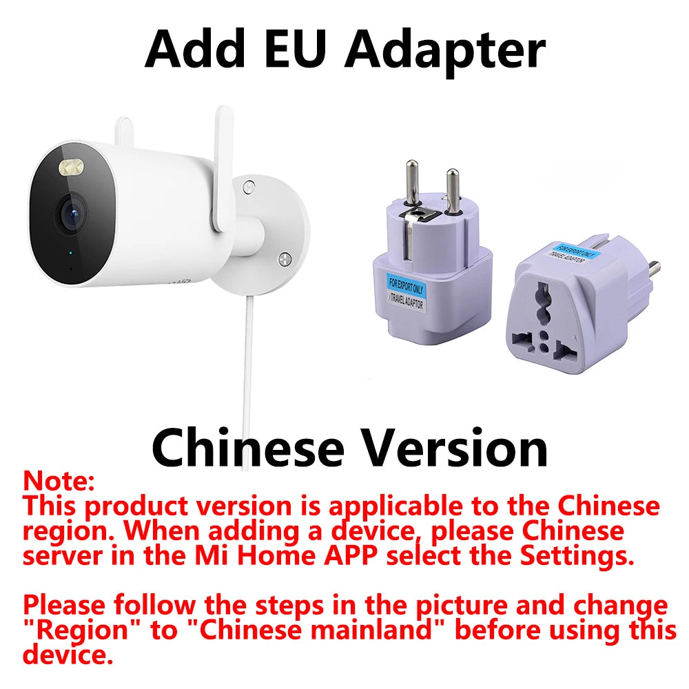 Câmera Xiaomi AW300 2K Outdoor - IP66 - Visão Noturna Colorida - WiFi 2.4GHz - Zoom 4x - Mi Home