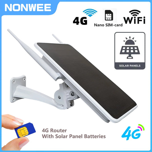 Roteador solar 4g, 6w, 10w, 15w, repetidor wi-fi, movido a energia solar, tudo em um, alcance wi-fi 50m, ip66, à prova d'água, total de baterias de 12000mah