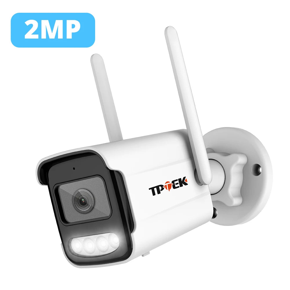 Câmera TPTEK 8MP 4K WiFi IP Bullet com IA Humana Visão Noturna 30m ONVIF IP66