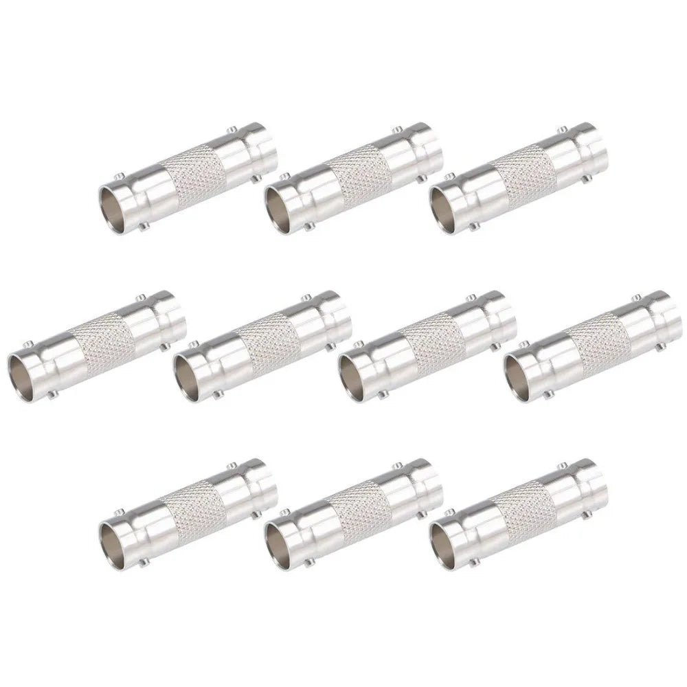 Conector BNC Fêmea Sem Solda para Câmera CCTV Sistema de Segurança 5 ou 10 Peças