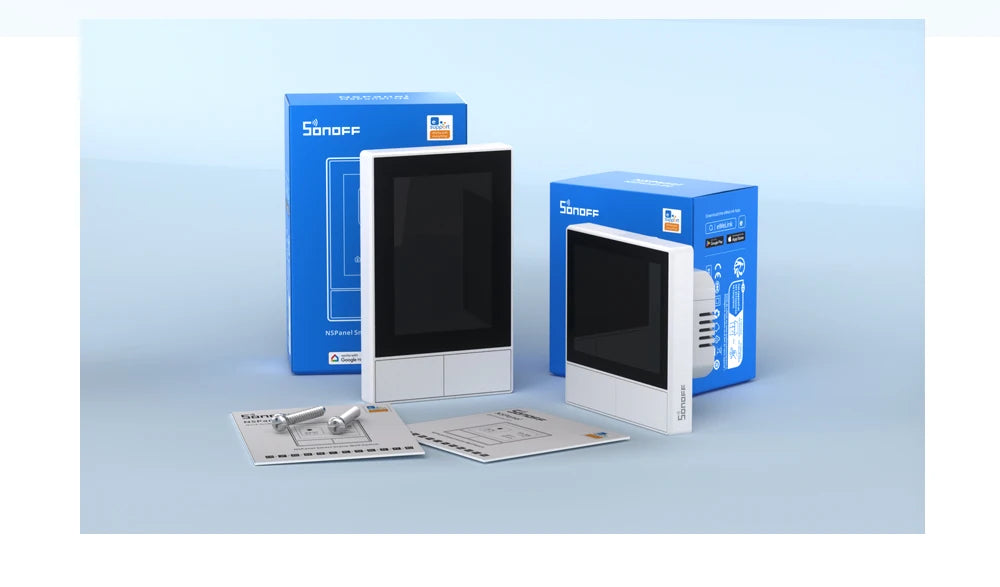 SONOFF NSPanel – Painel Touchscreen 3,5" WiFi com Controle de Cenas, Termostato e Display Meteorológico