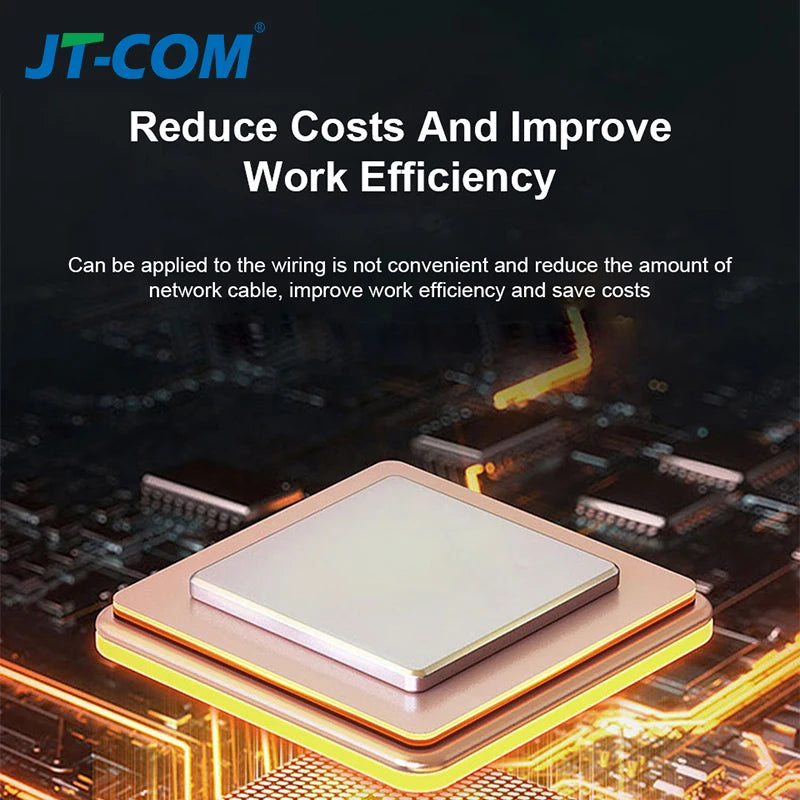 Extensor PoE OMAY 1 para 2 Portas Gigabit - IEEE 802.3af/at 48V 100/1000Mbps Extensão 100m Câmera IP NVR