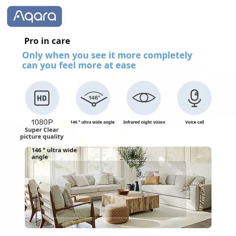 Câmera Aqara G2H Pro 1080P Full HD com Gateway Zigbee 3.0 Hub WiFi Visão Noturna HomeKit