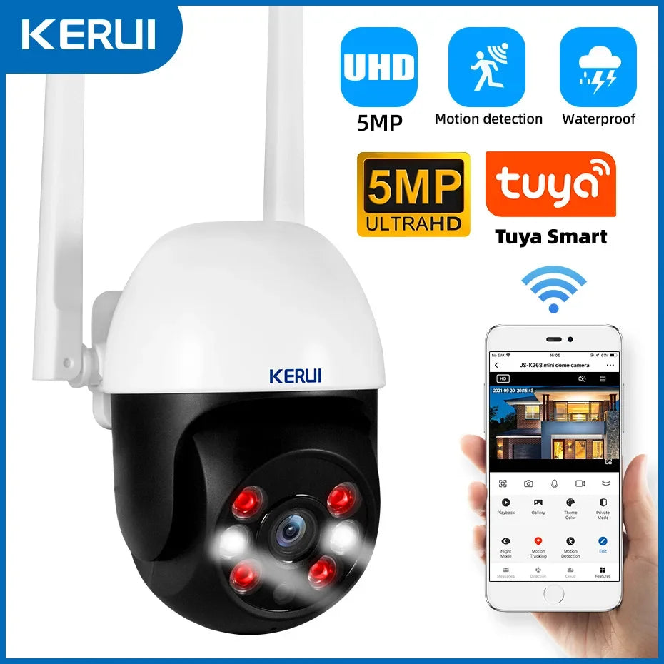 Sistema de Alarme Inteligente WiFi/4G com Sensor PIR Teclado e Alexa - Kerui W184 Tuya