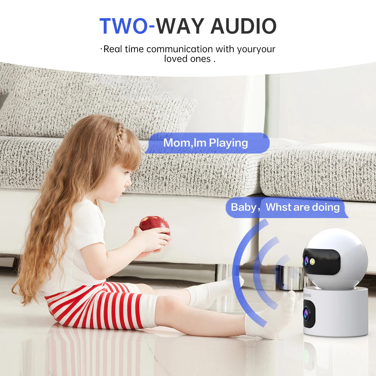 Câmera IP WiFi Lente Dupla 6MP | Pan 360°, Rastreamento Automático e Visão Noturna Colorida – Lenovo