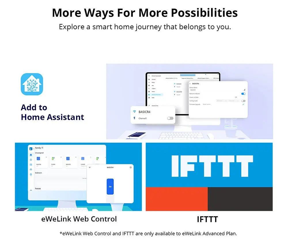 SONOFF-Básico R4 Casa Inteligente Interruptor WiFi, Módulo De Controle Remoto, Modo De Interruptor Mágico Via Ewelink APP, Funciona com Alexa, DIY