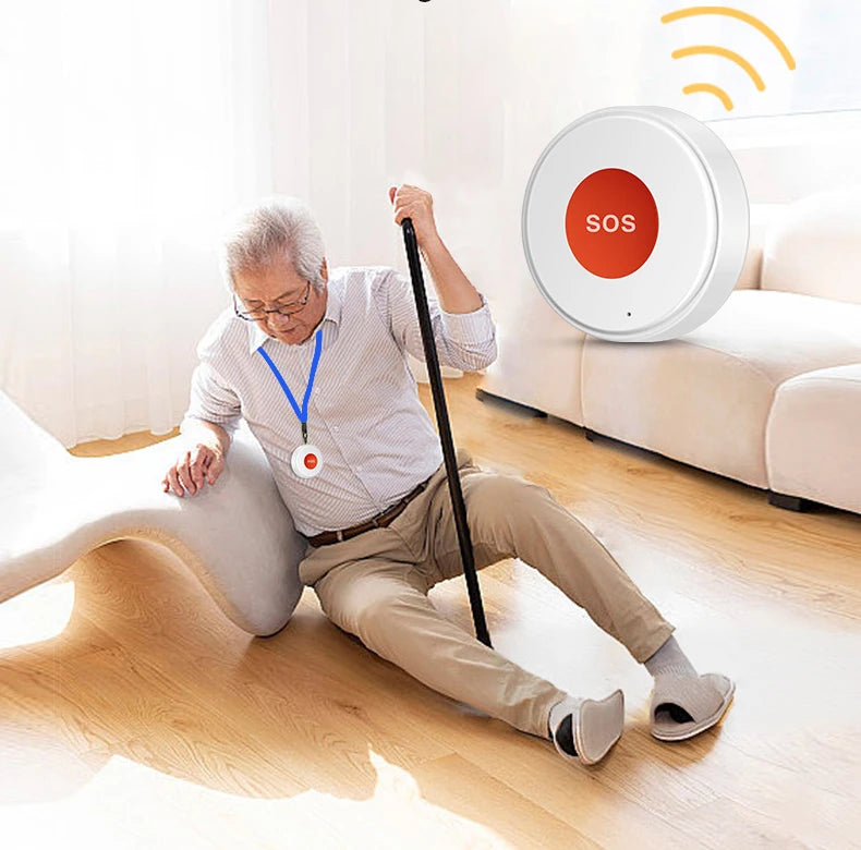 Tuya wifi sos botão uma chave de emergência sem fio alarme segurança dispositivo pânico para idosos crianças segurança em casa vida inteligente app remoto