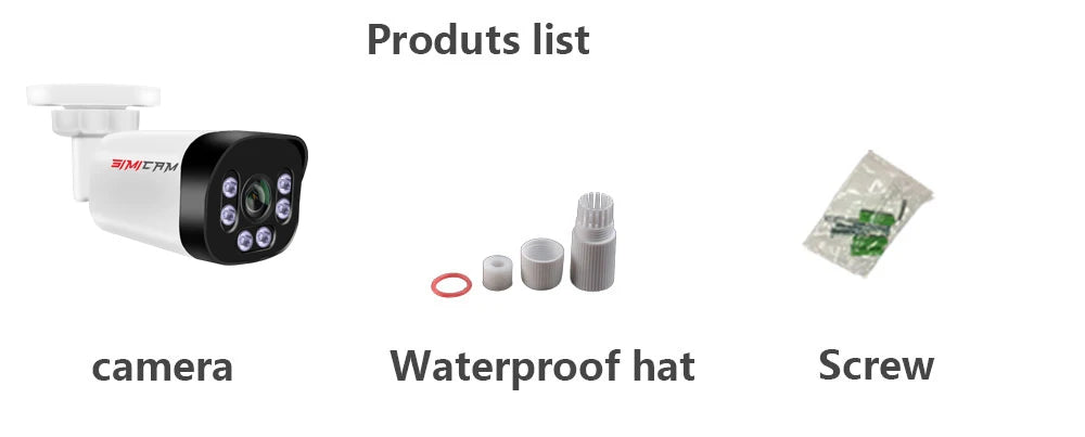 Super HD infravermelho visão noturna bala vigilância de vídeo para NVR, câmera de segurança 4K Poe com áudio, 48V POE, DC 12V 4MP 5MP 8MP