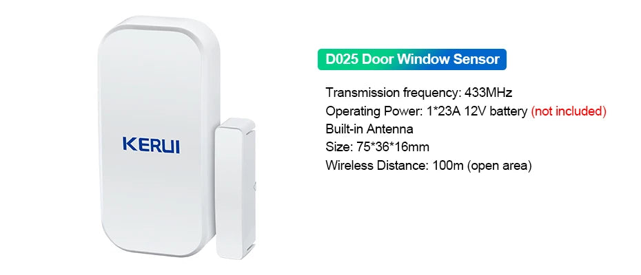 Sistema de Alarme Inteligente WiFi/4G com Sensor PIR Teclado e Alexa - Kerui W184 Tuya
