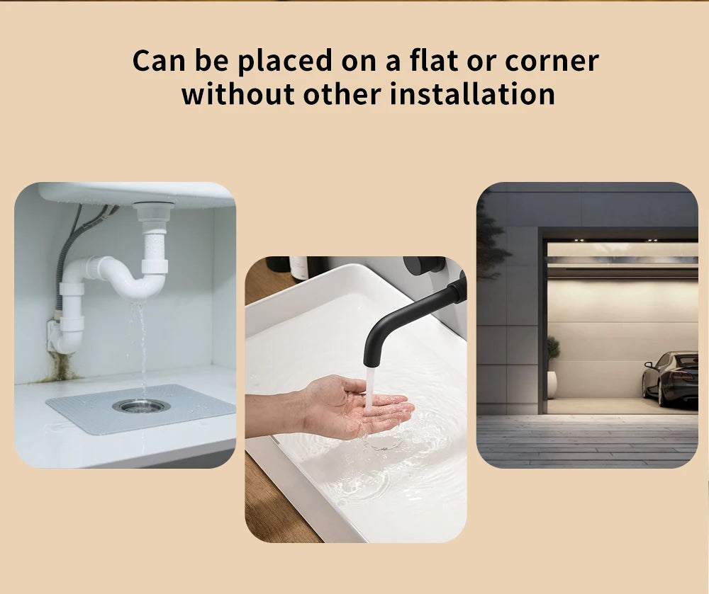 Sensor de Vazamento de Água Zigbee - Detector Inteligente com Alarme - Tuya/Home Assistant/eWeLink