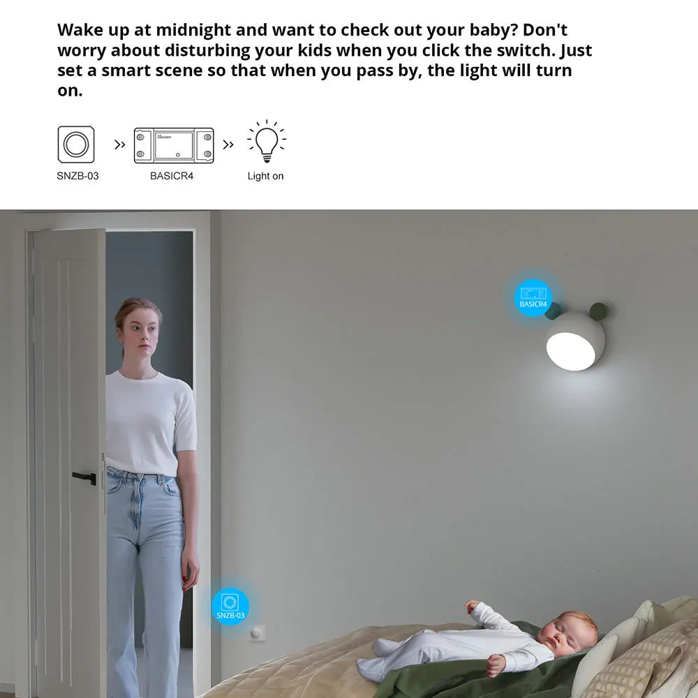 SONOFF-Básico R4 Casa Inteligente Interruptor WiFi, Módulo De Controle Remoto, Modo De Interruptor Mágico Via Ewelink APP, Funciona com Alexa, DIY