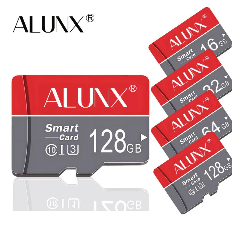 Cartão de Memória MicroSD ALUNX - Classe 10 UHS-I U3 V10 A1 - 8GB a 128GB - Alta Velocidade