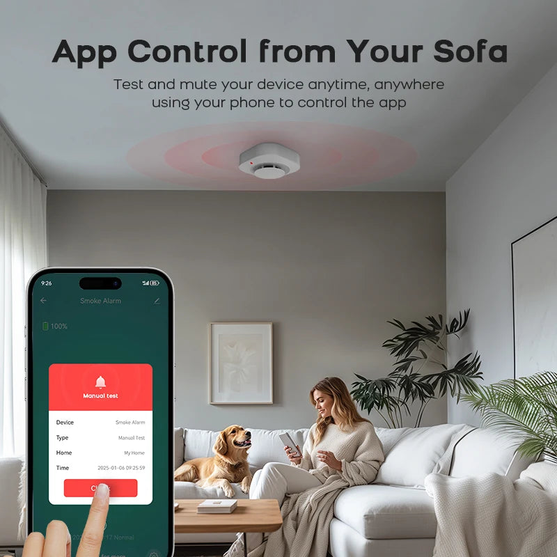 Tuya zigbee wifi inteligente detector de fumaça sensor alarme segurança em casa proteção contra incêndio para sistema segurança em casa via smart life app