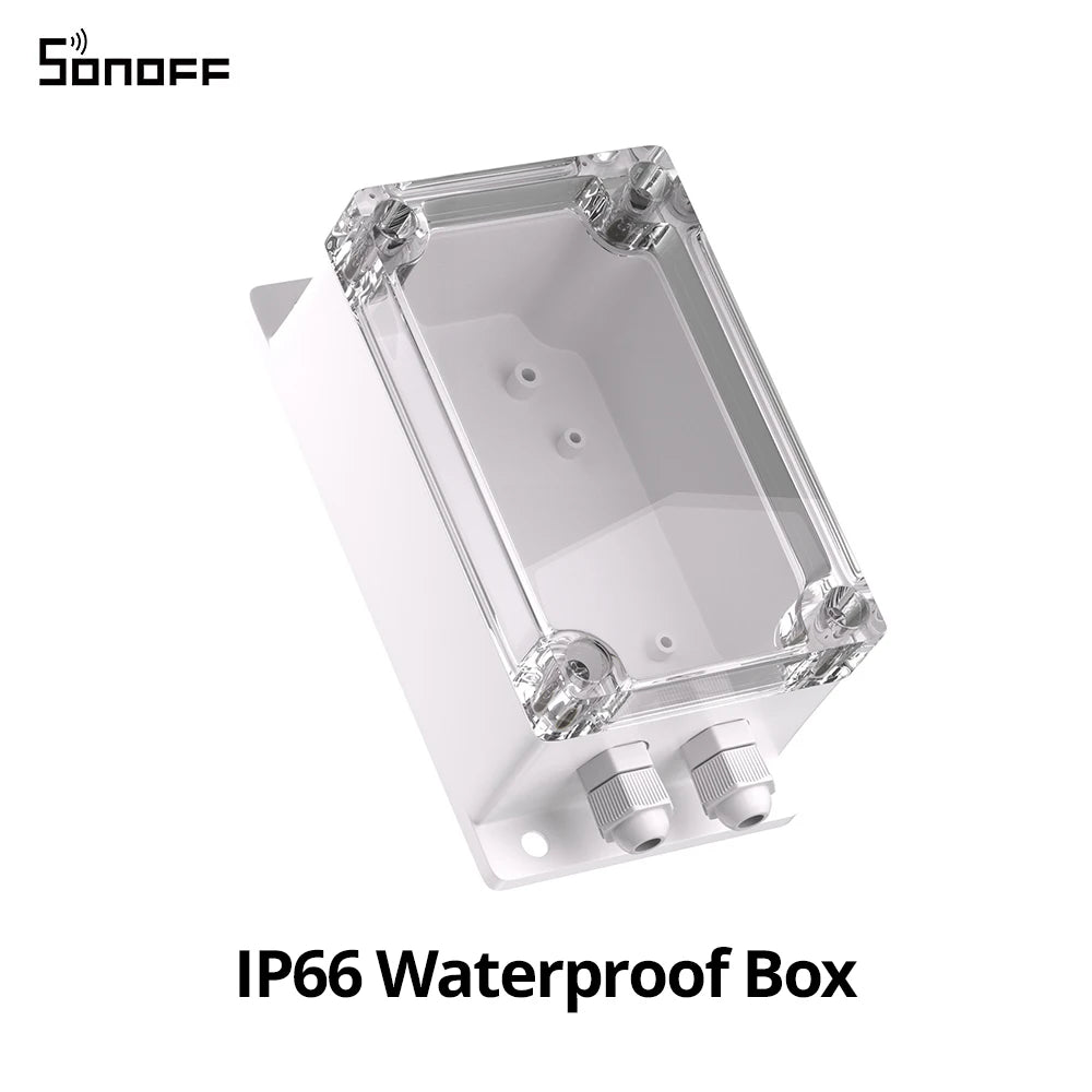 SONOFF-Caixa de junção impermeável com interruptores inteligentes WiFi, IP66, Impact Shell, compatível com BASICR2, BASICR4, RFR2, IP66