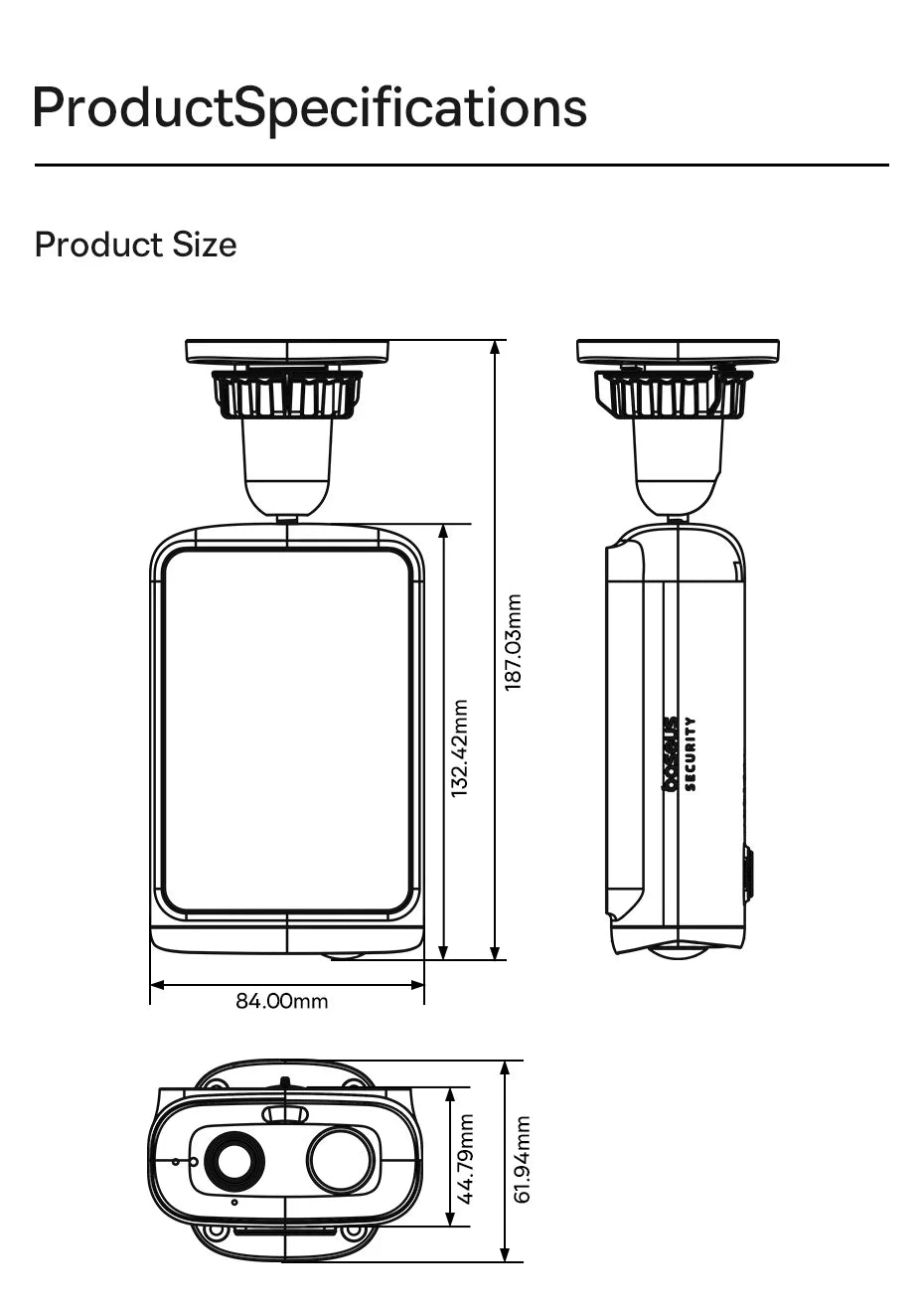 Câmera Baseus S1 Lite 2K 4MP Solar Dupla Lente 135° POE IP67 WiFi
