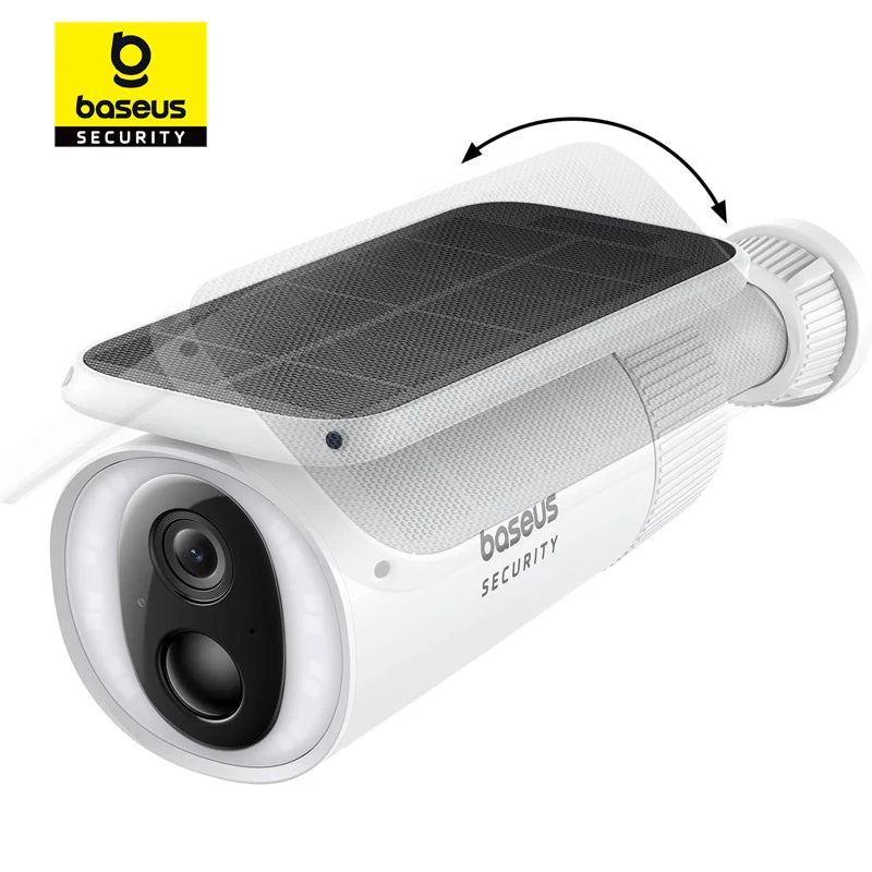 Câmera Baseus Security S1 2K Solar WiFi com Sistema de Rastreamento Solar 145° IP67