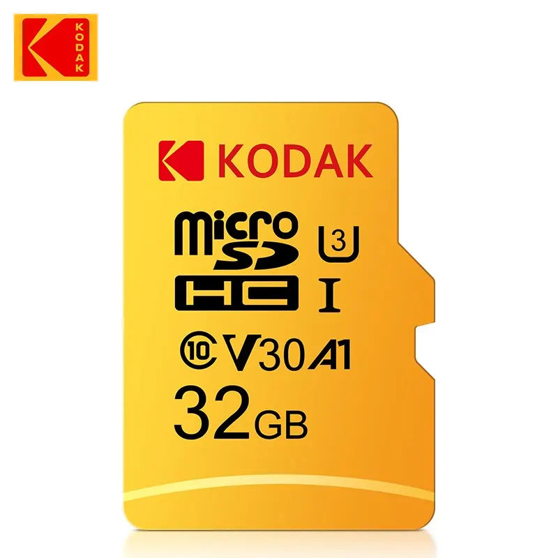Cartão de Memória Kodak MicroSD 32GB 64GB 128GB 256GB Classe 10 UHS-III A1 V30 Alta Velocidade