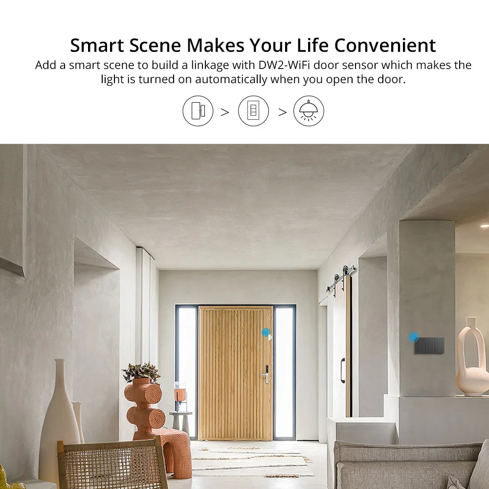 SONOFF-M5 Interruptor de Parede Inteligente com Controle Remoto, Tipo 120, Botão, 1 Gang, 2 Gang, 3 Gang, Painel de Parede, APP, Suporte Controle Remoto, R5